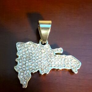 Stainless Steel Domican Republic Pendant